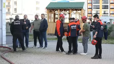 Kars'ta Bina Bodrumunda Patlama ve Yangın