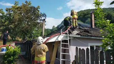 Düzce'de Evde Yangın: Hasar Oluştu