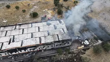 Kayseri'de Mobilya Fabrikasında Yangın