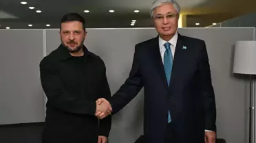 Tokayev ve Zelenskiy ABD'de Bir Araya Geldi