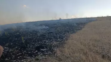 Keban'da Otluk Alanda Yangın Söndürüldü