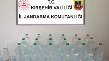 Kırşehir'de Kaçak Alkol Operasyonu