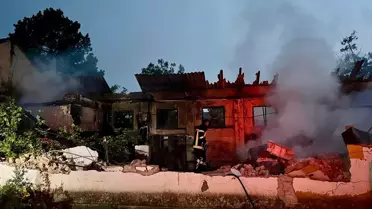 Kaman'da EÜAŞ deposunda yangın