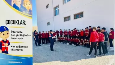 Kırşehir Jandarması Öğrencilere İnternet Eğitimi Verdi