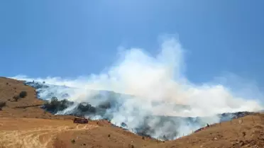 Kırşehir'de Merada Yangın Çıktı