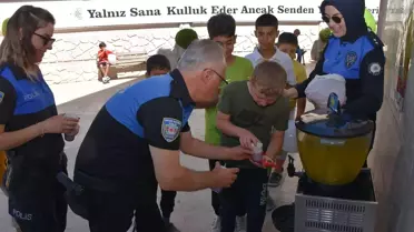 Polis, Kur'an Kursu Çocuklarına Bilgi Verdi
