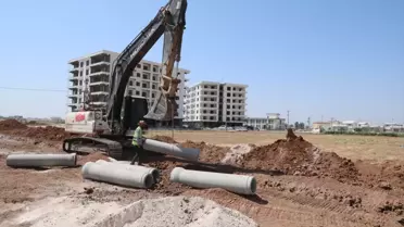 Kızıltepe'de Atıksu Hattı Çalışmaları Başladı
