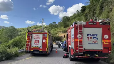 Kocaeli'de Kayalıklardan Düşme Faciası