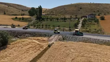 Kayseri'de 15 km grup yolu tamamlanmak üzere