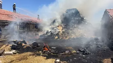 Kulu'da Saman Balyası Yangını