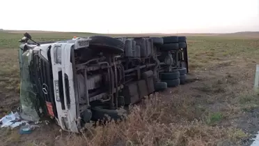 Kulu'da Tanker Devrildi, Sürücü Yaralı
