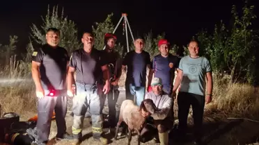 Konya'da Kuyuya Düşen Koyun Kurtarıldı