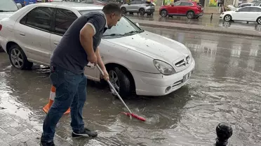 Konya'da Dolu ve Sağanak Yağış