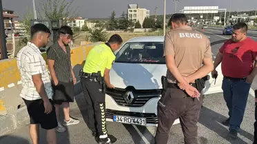 Kütahya'da Usulsüz Çakar Lamba Cezası