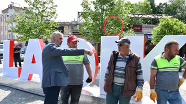 Ladik'e 'Ladik' Yazısı Yerleştirildi