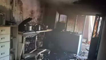 Malatya'da Ev Yangını