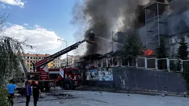 Malatya'da Hırdavat Mağazasında Yangın