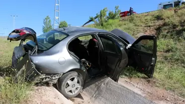 Hekimhan'da Araç Devrildi: 2 Yaralı