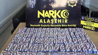 Alaşehir'de Sentetik Ecza Operasyonu