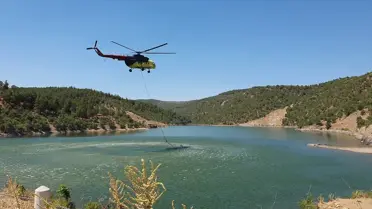 Demirci'de Orman Yangını Kontrol Altına Alındı