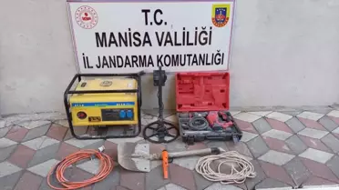 Soma'da Kaçak Kazı Yapan 3 Şüpheli Yakalandı