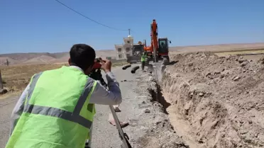 Nusaybin'de Altyapı Çalışmaları Devam Ediyor