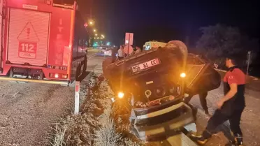 Mardin'de Otomobil Devrildi: 3 Yaralı