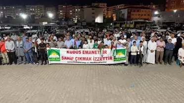 Kızıltepe'de Gazze'ye Destek Protestosu