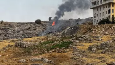 Mardin'de Otluk Alanda Yangın