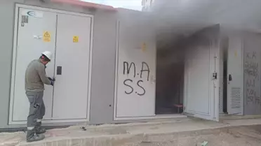 Mardin'de Trafoda Yangın