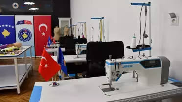 Kosova'da Kadınlara Dikiş Atölyesi Kuruldu