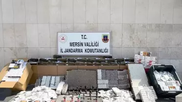 Mersin'de Gümrük Kaçağı Tütün Operasyonu