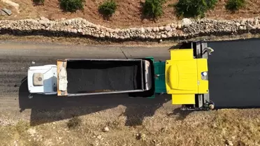 Midyat'ta Grup Yoluna Asfalt Çalışmaları