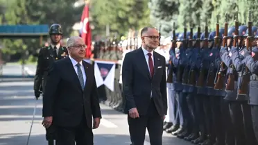 Türkiye-Letonya Savunma Bakanları Buluştu