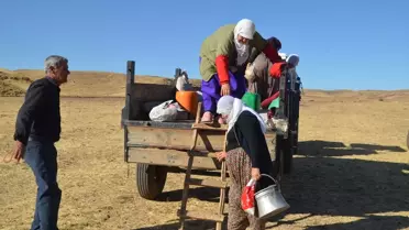 Korkut'ta Kadınların Süt Sağma Mesaisi