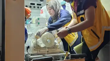 Muş'ta Kalp Rahatsızlığı Olan Bebek Ankara'ya Sevk Edildi