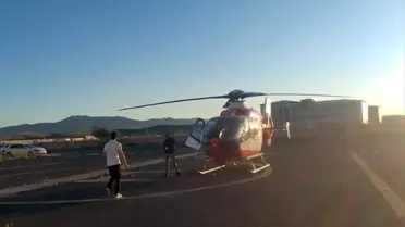 Muş'tan Ağrı'ya Ambulans Helikopter ile Bebek Sevk Edildi