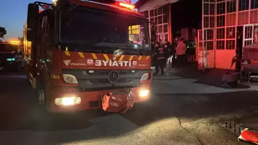 Nevşehir'de Sanayi Sitesinde Yangın