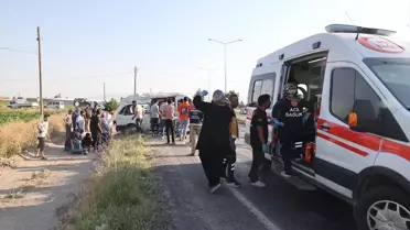 Derinkuyu'da Tarım İşçilerini Taşıyan Minibüs Kaza Yaptı