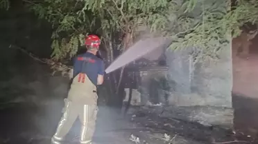 Ödemiş'te Trafo Yangını Kontrol Altında