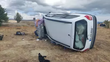 Şarampole Devrilen Araçta Sürücü Yaralandı