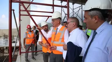 Sağlık Bakanı Memişoğlu, Rize Şehir Hastanesi inşaatında incelemede bulundu Açıklaması