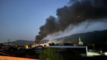 Sakarya'da Boyahanede Yangın