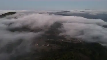 Alaçam'da Muhteşem Sis Denizi