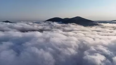 Dürtmen Dağı'nda Sis Denizi Görüntülendi