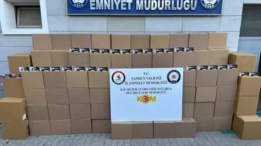 Samsun'da 2.2 Milyon Kaçak Makaron Ele Geçirildi