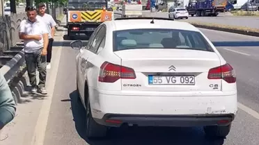Samsun'da Trafik Kazası: 2 Yaralı