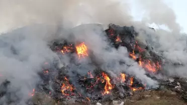 Atakum'da Atık Yangını Kontrol Altına Alındı