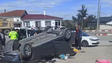 Ladik'te Otomobil Devrildi: 3 Yaralı