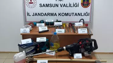 Ladik'te İzinsiz Kazı: 3 Şüpheli Yakalandı